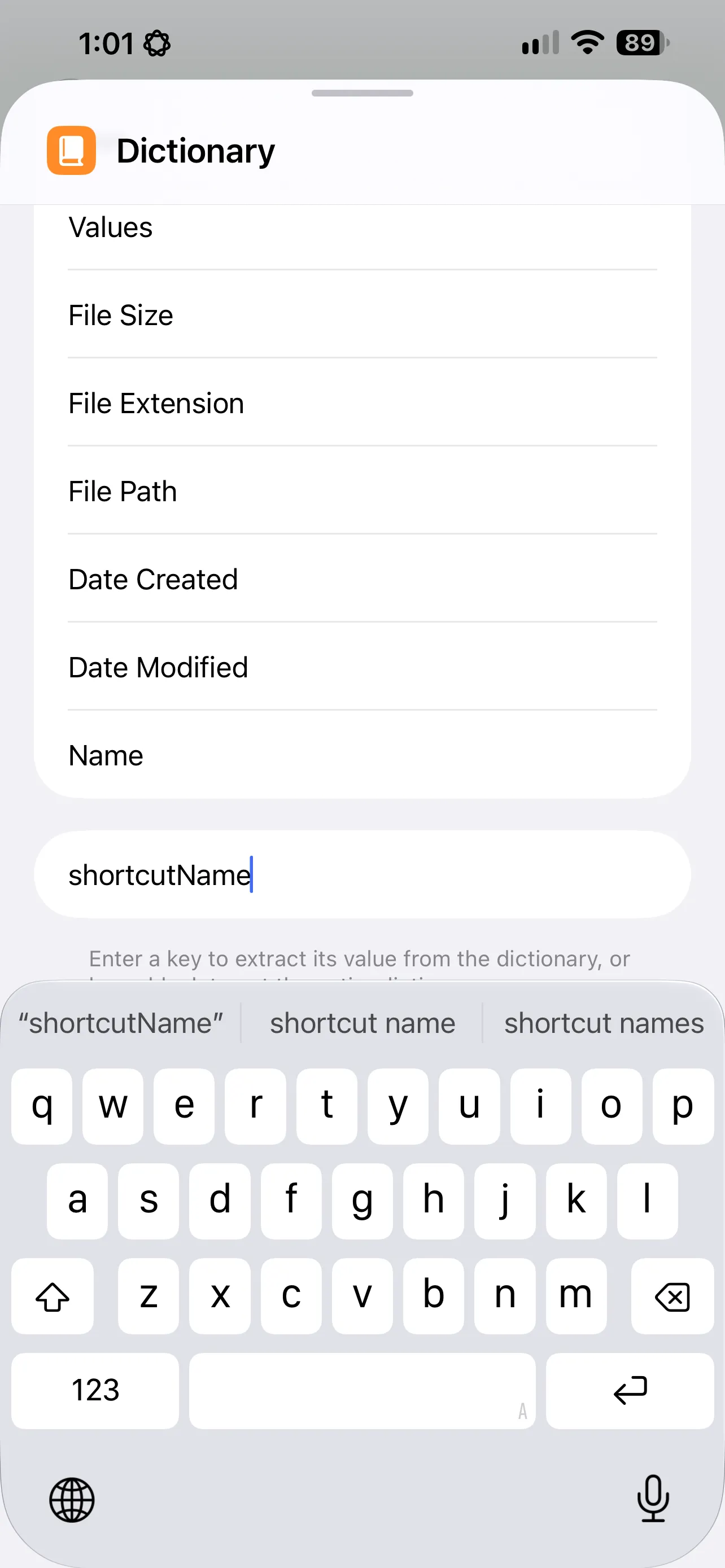 执行指定 Shortcut 07